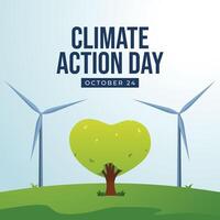International day of climate action design template good for celebration usage. International day of climate action design. flat design. eps 10. vector