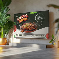 shop sign or menu board with blank front realistic on a mockup template psd