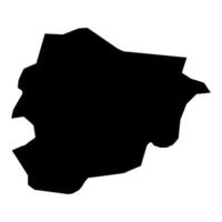 Silhouette of a Andora Country land Map vector