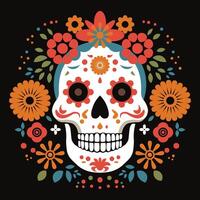 Day of the Dead background. vector