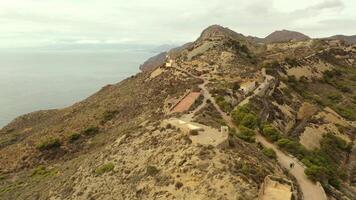 Aerial view of the military fortification of Los Castillitos video