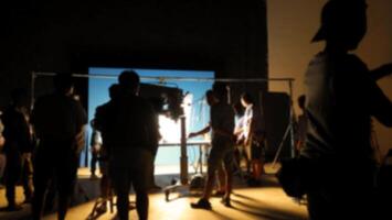 Blurry images of making production photo