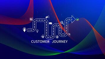 Customer journey concept, marketing and customer behavior analysis, Understanding customer journey to improve their overall customer experience and increase loyalty, Marketing strategic planning. photo