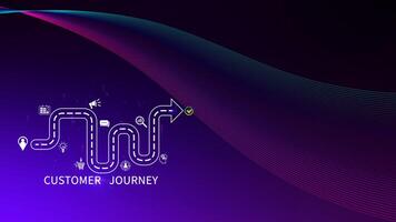 Customer journey concept, marketing and customer behavior analysis, Understanding customer journey to improve their overall customer experience and increase loyalty, Marketing strategic planning. photo
