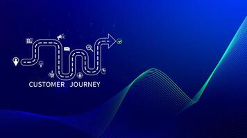 Customer journey concept, marketing and customer behavior analysis, Understanding customer journey to improve their overall customer experience and increase loyalty, Marketing strategic planning. photo