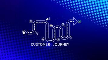 Customer journey concept, marketing and customer behavior analysis, Understanding customer journey to improve their overall customer experience and increase loyalty, Marketing strategic planning. photo