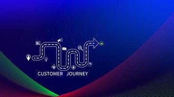 Customer journey concept, marketing and customer behavior analysis, Understanding customer journey to improve their overall customer experience and increase loyalty, Marketing strategic planning. photo
