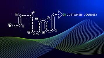 Customer journey concept, marketing and customer behavior analysis, Understanding customer journey to improve their overall customer experience and increase loyalty, Marketing strategic planning. photo