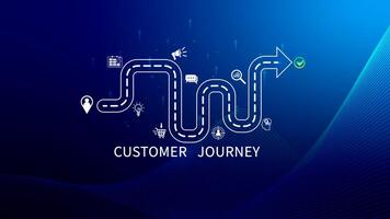 Customer journey concept, marketing and customer behavior analysis, Understanding customer journey to improve their overall customer experience and increase loyalty, Marketing strategic planning. photo
