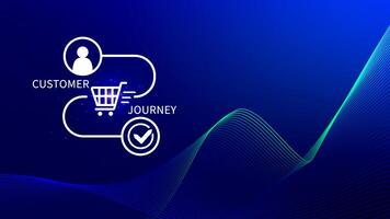 Customer journey concept, marketing and customer behavior analysis, Understanding customer journey to improve their overall customer experience and increase loyalty, Marketing strategic planning. photo