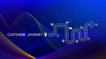 Customer journey concept, marketing and customer behavior analysis, Understanding customer journey to improve their overall customer experience and increase loyalty, Marketing strategic planning. photo