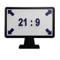 ratio monitor with transparent background photo
