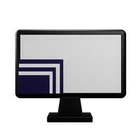 Resolution monitor with transparent background photo