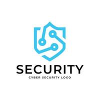 Cyber security logo design vector