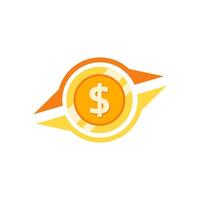 A dollar sign on a white background vector