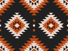 Tribal pattern art. Geometric ethnic seamless pattern traditional. Aztec ethnic ornament print. vector