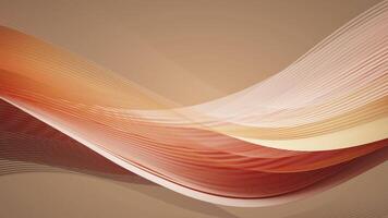 Orange yellow background silk backdrop wave abstract digital geometric gradient noise cloth pastel color fabric. Wavy liquid fluid texture 3D animation motion fluttering material wallpaper design video