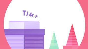 Travel City Buildings 2D Animation video