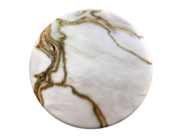 Close-Up of a Marble Coaster with Polished Surface and Elegant Design png