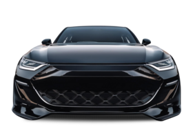 Close-Up of a Sleek Modern Automobile's Front View png
