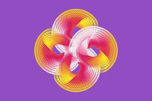 a colorful abstract design on a purple background vector