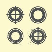 Target icon illustration. Set of target icon vector