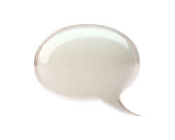 Bubble message, 3d online chat with speech or talk object for social media post. png