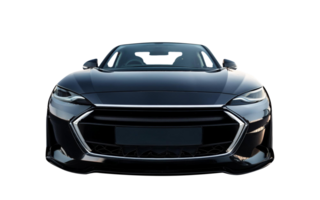 Close-Up of a Sleek Modern Automobile's Front View png