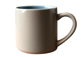Close-Up of a Ceramic Mug with Glazed Surface and Handle png