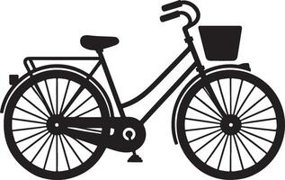 Artistic Bicycle Icon Illustration for Creative Visual vector