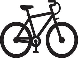 Unique Bicycle Icon Illustration in Silhouette Style Design vector