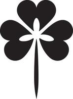 High-Quality Clover Silhouette Art for Creative Inspiration vector