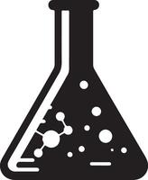Eye-Catching Chemical Flask Illustration Perfect for Science Projects vector