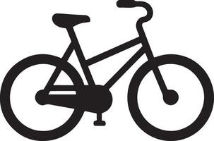 Minimalist Bicycle Silhouette Icon for Graphic Design vector