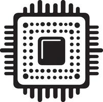 Explore Creative CPU Icon Illustration Silhouette Art Ideas vector