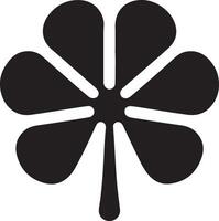 Modern Clover Silhouette Art for Creative Graphic Designs vector