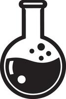 Creative Chemical Flask Illustration for Science and Art Enthusiasts vector