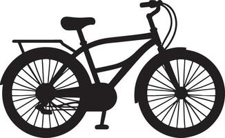 Elegant Bicycle Silhouette Icon for Branding and Marketing vector