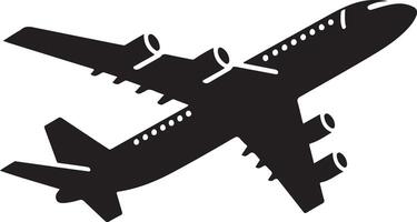Unique Airplane Silhouette Art Designs for Travel Enthusiasts vector