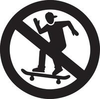 Silhouette Of A Boy Riding A Skateboard vector