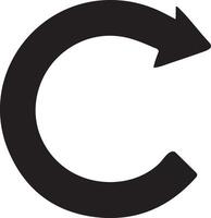 arrows icon shape pointer reload progress silhouette style vector
