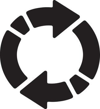 arrows icon shape pointer reload progress vector