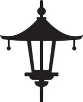 diwali lantern icon over white background vector