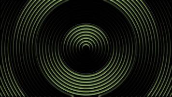 Abstract futuristic background with multi colour glowing neon circular lines on a dark background footage video