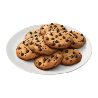chocolate chip cookie with chocolate chips on it png