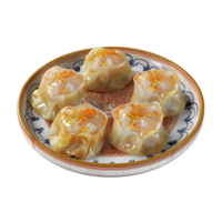 A plate with four Dim Sum on it png