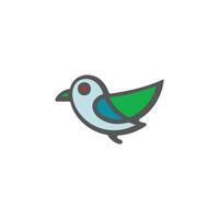small bird icon design vector