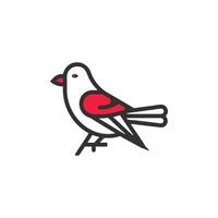 line bird icon design vector