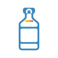 line bottle icon design vector