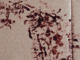 Paint on brown old paper for vintage background. photo